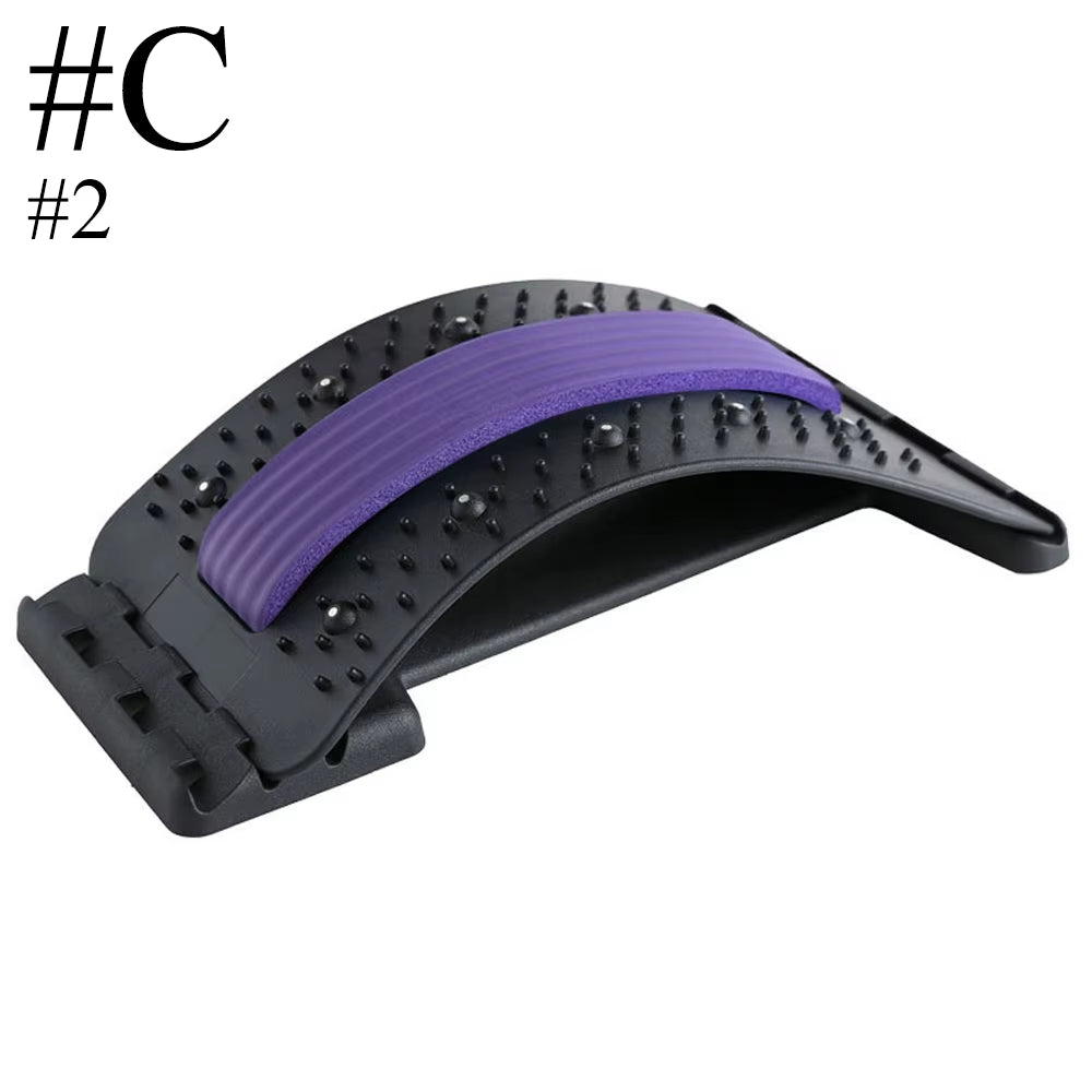 1 Piece Back Stretcher, Multi-Level Back Cracker, Upper & Lower Back Pain Relief Device for Herniated Disc, Sciatica, Scoliosis