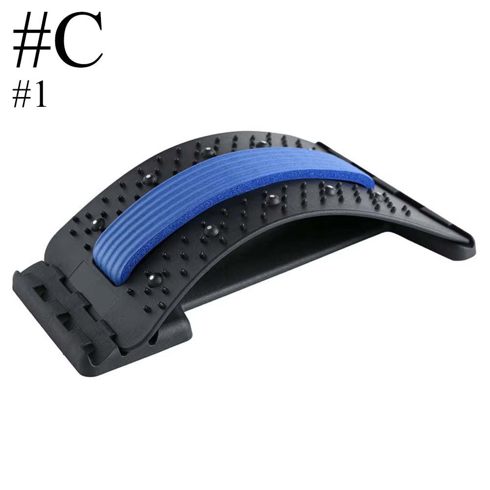 1 Piece Back Stretcher, Multi-Level Back Cracker, Upper & Lower Back Pain Relief Device for Herniated Disc, Sciatica, Scoliosis